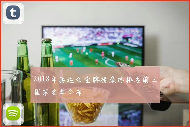 2018年奥运会金牌榜最终排名前三国家名单公布